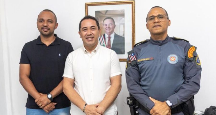 André da Ralpnet se reúne com comandante da PM para fortalecer ações de segurança em Pinheiro