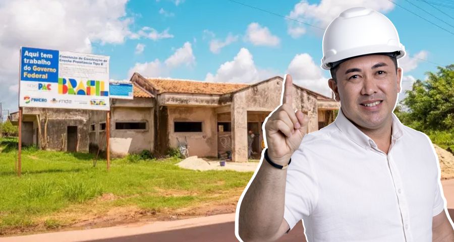 André da RalpNet retoma obra de creche na Vila Filuca paralisada há mais de 10 anos